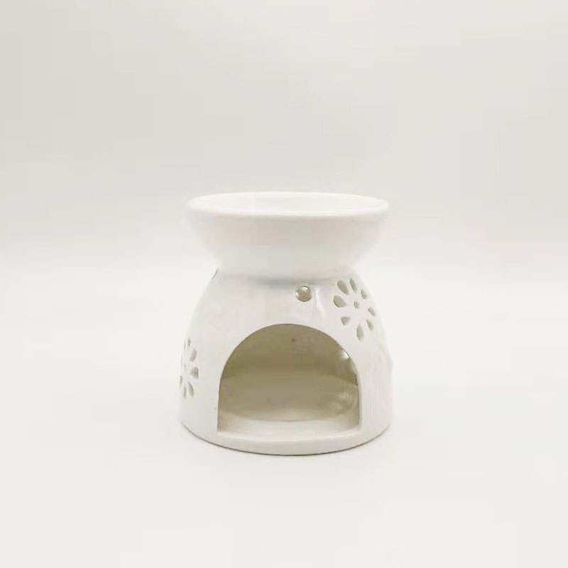 Customized wholesale fragrance ceramic candle oil burner with wax melt or candle